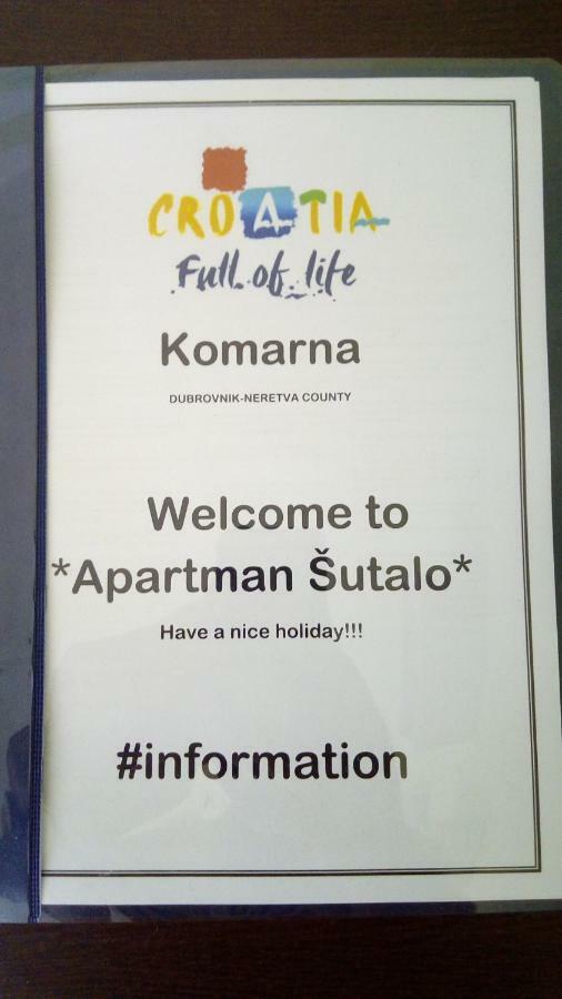 Apartman Sutalo Komarna Exterior foto